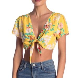 Yumi Kim Sunset Blvd Yellow Crop Top